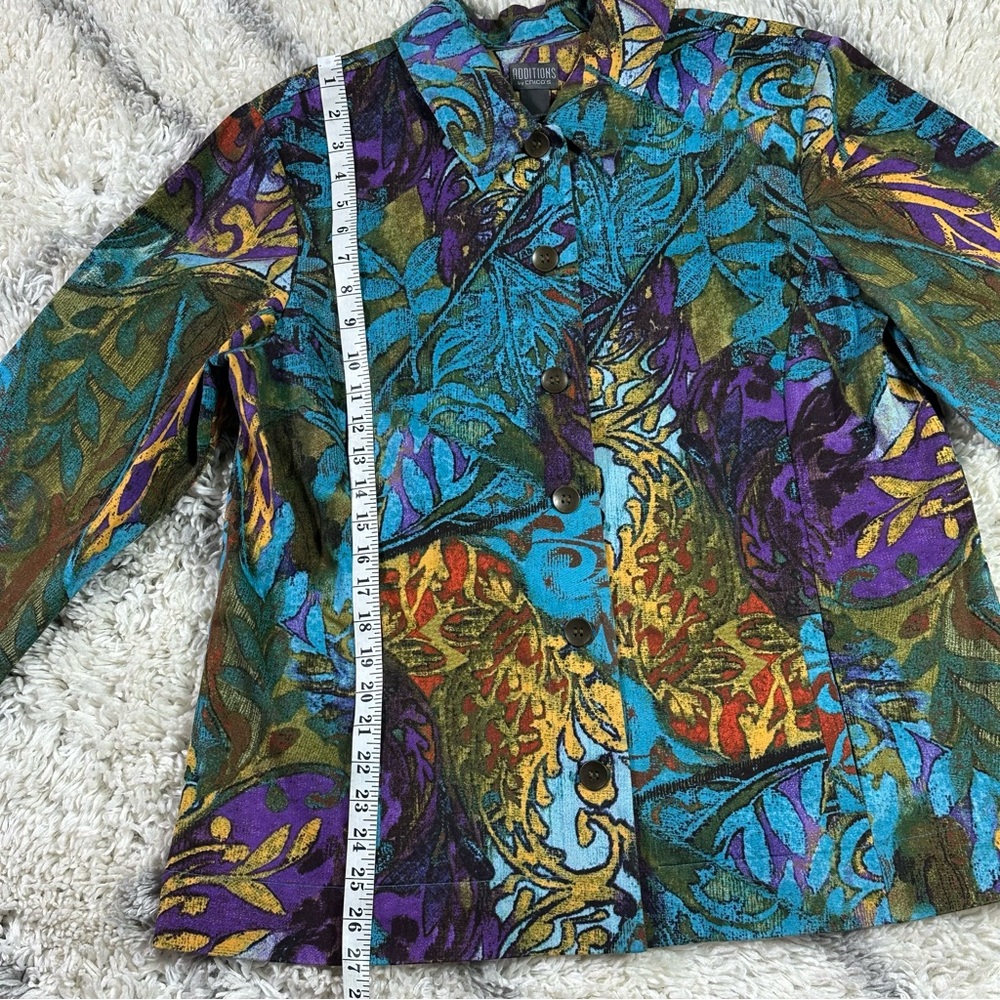 Chico's Multicolor Patterned Open-Front Blazer in… - image 3